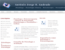 Tablet Screenshot of antoniojorgeandrade-psicologia.com